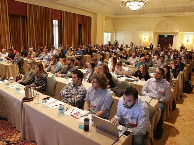 A full conference room