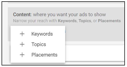 using criteria targeting to target ads on Google without keywords