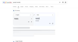 google translate