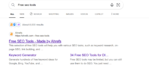 bing web tab