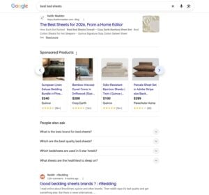 sponsored product grid