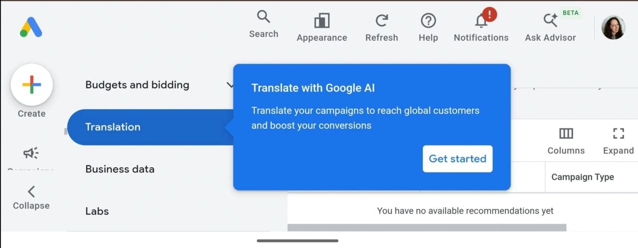 Google Ads rolls out an AI translation tool for campaigns