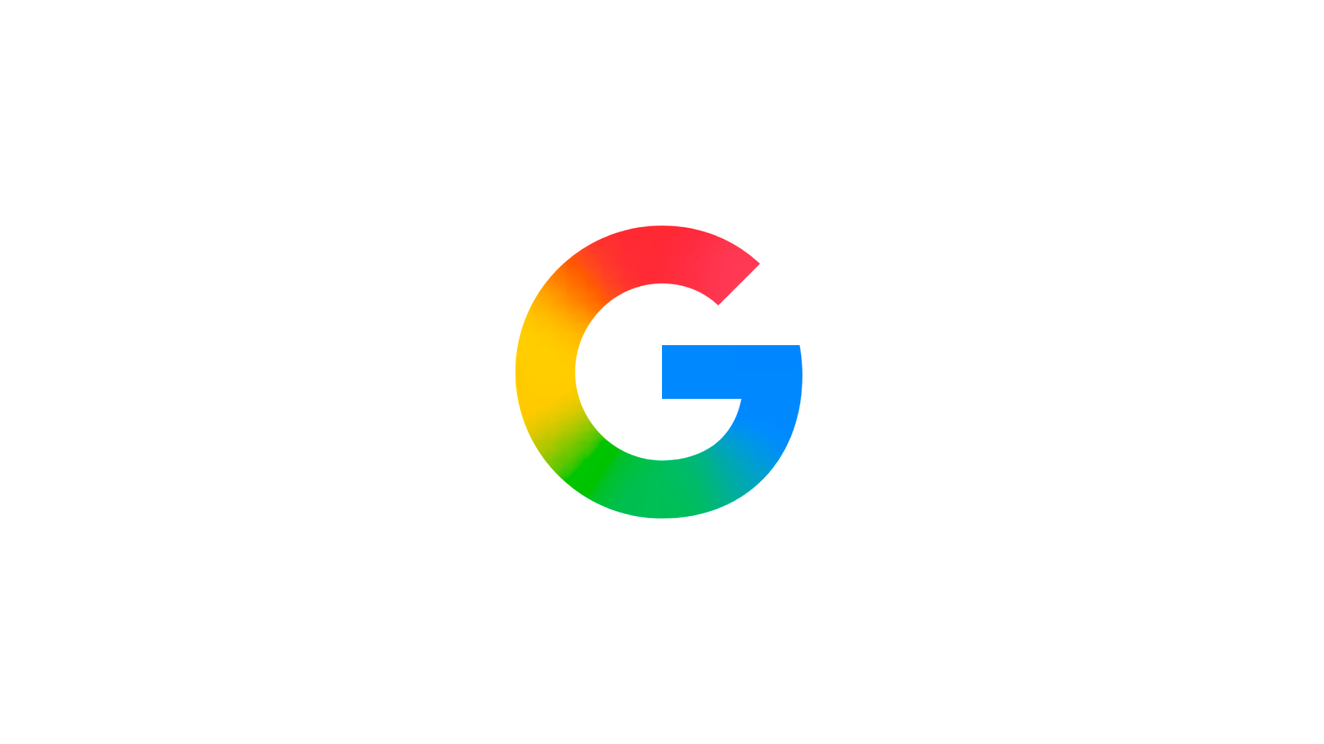 Google's multicolor G logo on a white background