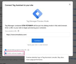 Google Tag Manager adds verbose logging-1