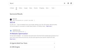 Google tests removing the line below the header in search results