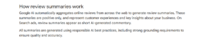 How review summaries work