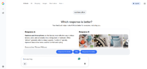 Ai Mode tests two responses-1