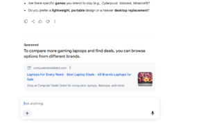 blue titles for ads at the bottom of AI Mode-1