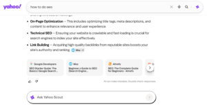 box that appears below the AI overview