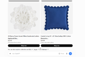  large product carousel with Shop now buttons