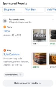 new Featured stores ad design on mobile