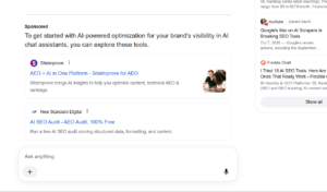 new design for ads at bottom of AI Mode responses