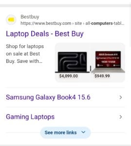 new product listing design with two images on mobile