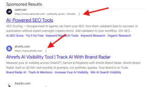 normal three-dot menu icon on ads