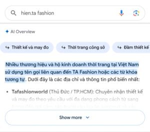query bubbles at the top of AI Overviews