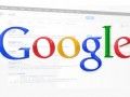 A graphic showing the old Google logo superimposed over a faint search results page.