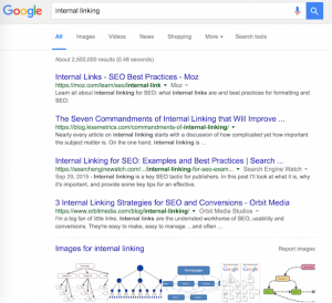 Internal linking SE
