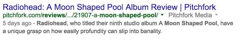 radiohead moon shaped pool review