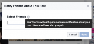 facebook notify friends