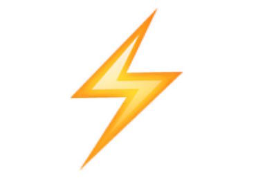 lightning emoji