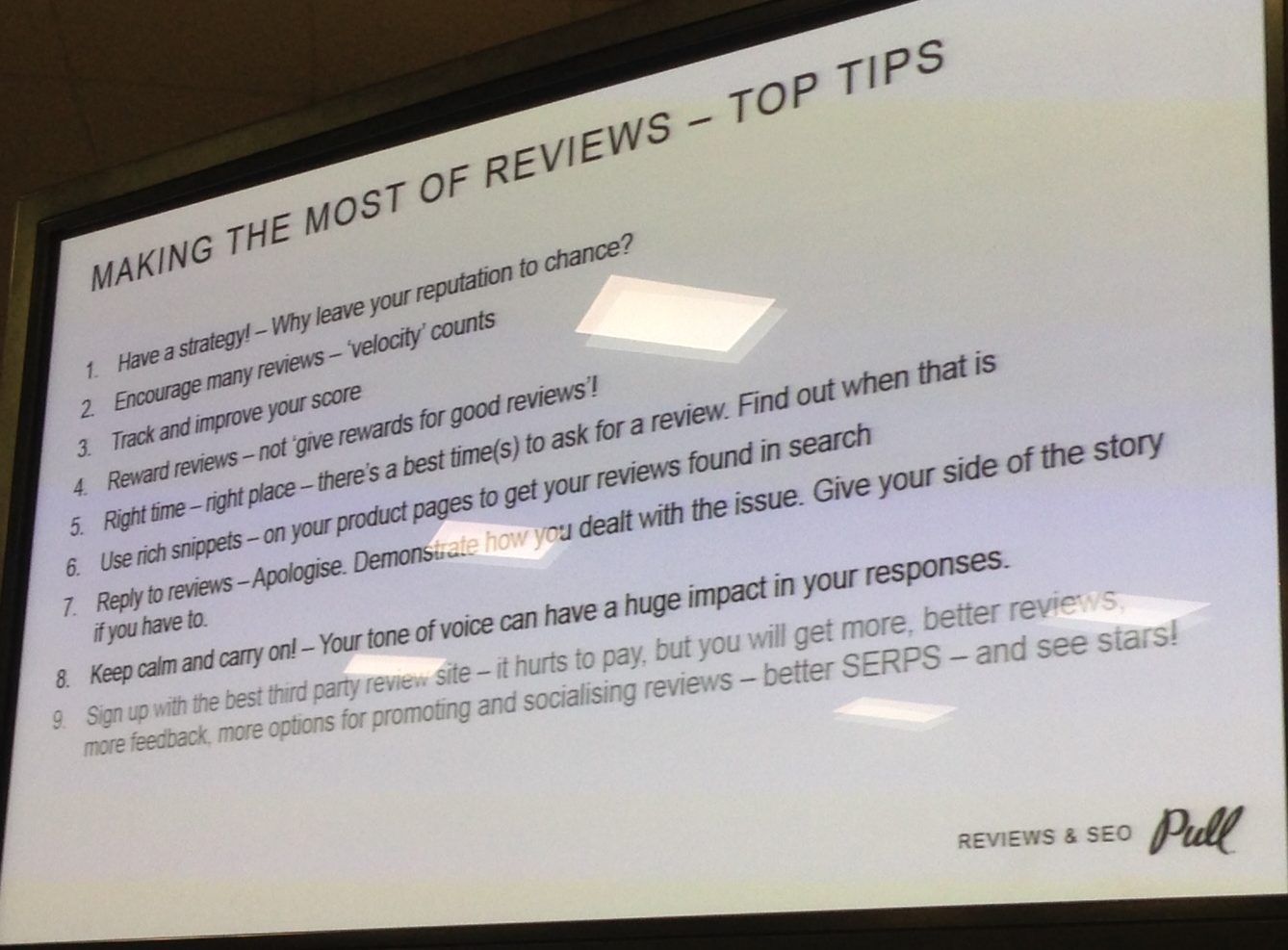 how to use reviews for SEO