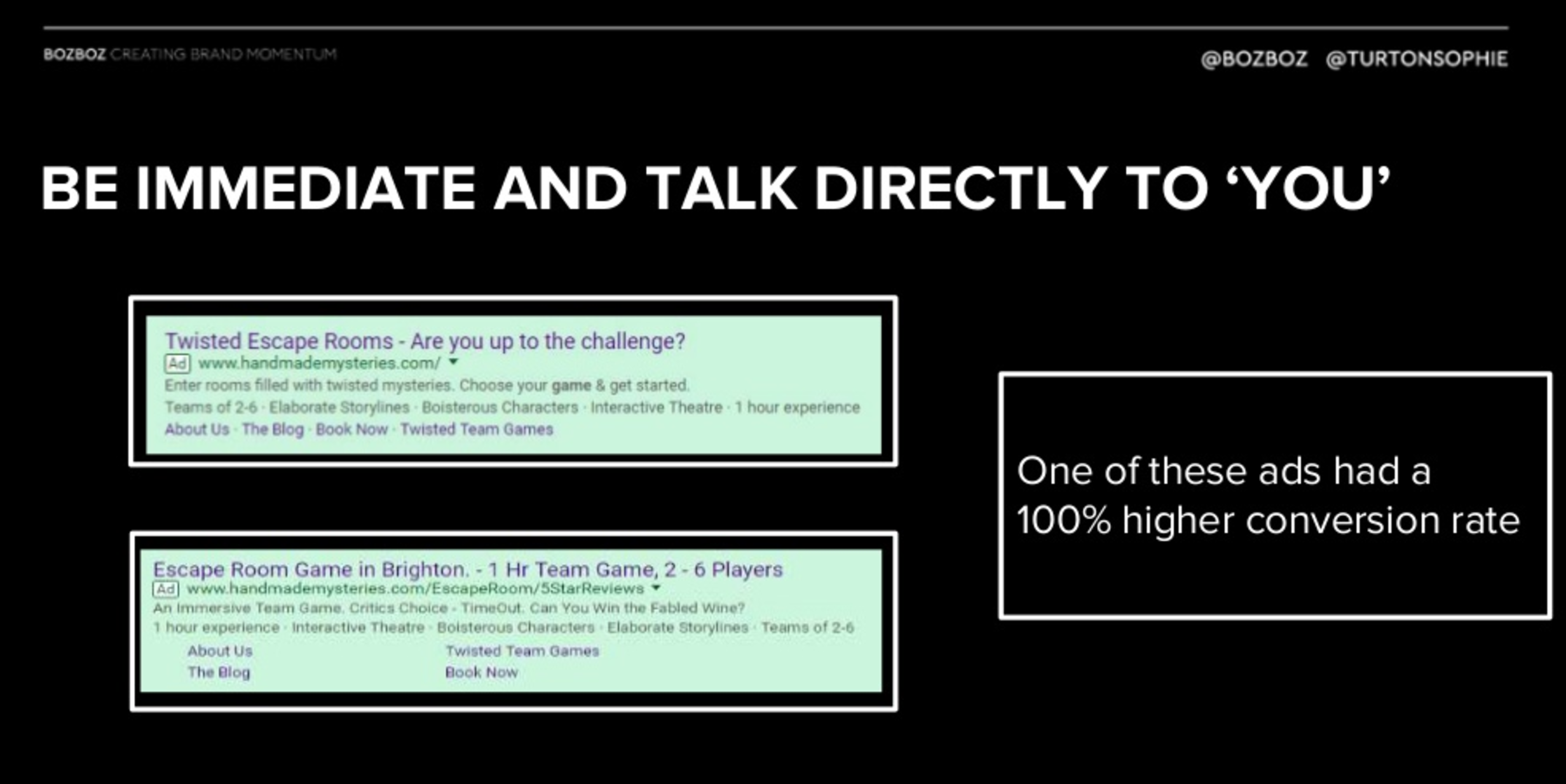 Direct and relevant copy can benefit from the right emotional appeal and there seems to be a connection between this appeal and your customers