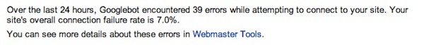 Googlebot Connect Errors