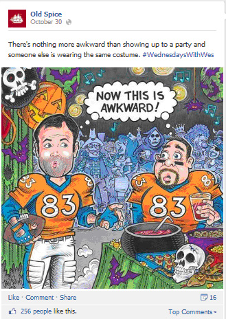 Old Spice Wes Welker Cartoon
