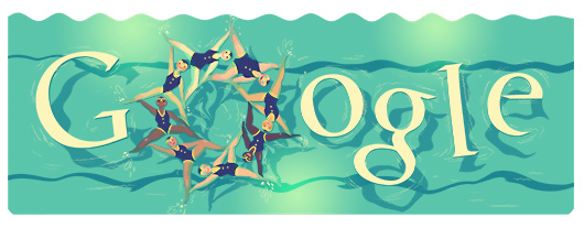 google-doodle-london-2012-synchronized-swimming google-doodle-london-2012-synchronized-swimming