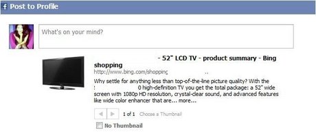 Bing shopping test share Facebook.JPG
