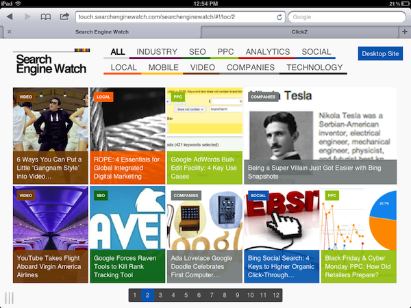 SEW touchscreen version