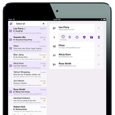Yahoo iPad email update