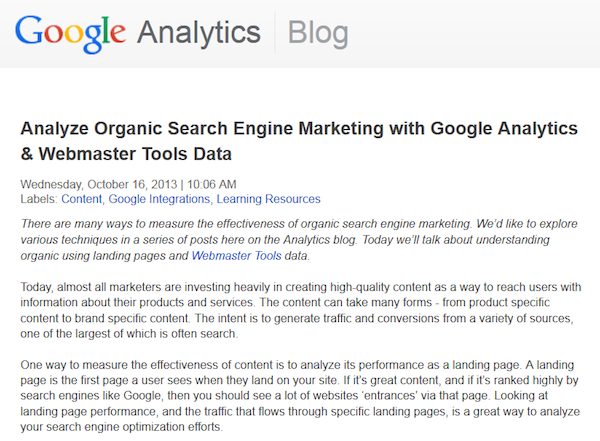 Organic Search Engine Marketing
