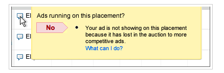 Ads running on this placement No