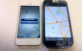 Apple Iphone 5 Samsung Galaxy S3 Maps