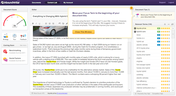 InboundWriter Title Change Suggestion InboundWriter Title Change Suggestion
