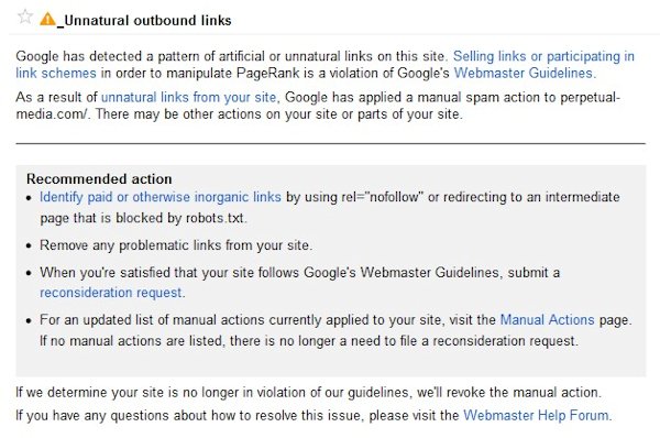 Unnatural Outbound Link Warning Unnatural Outbound Link Warning
