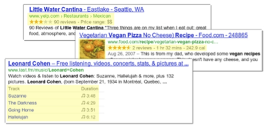 Local Search Structured Data