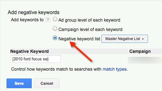 negative-keyword-list