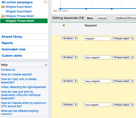 set-keywords-to-phrase-match-widgets