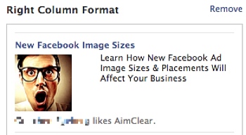 Facebook Traditional Ad Right Column Preview Square
