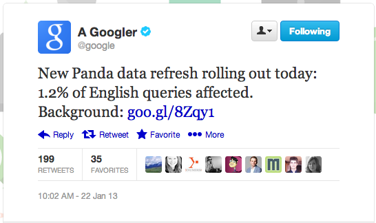 google-panda-tweet-1-22-2013