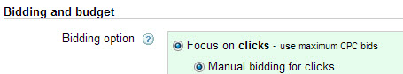 AdWords Manual Bidding