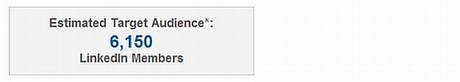 linkedin estimated target audience