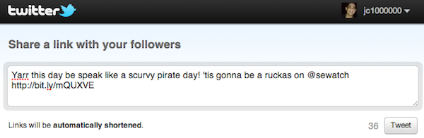 Tweet like a Pirate