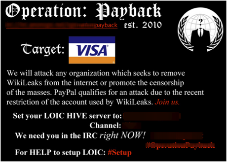 Operation Payback Target Visa