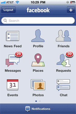 Facebook Places Notifications