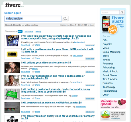Fiverr Video Review