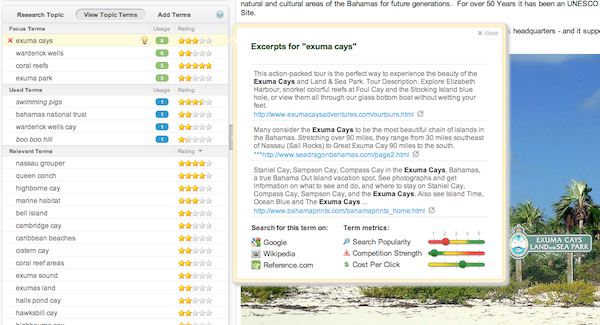 inboundWriter SERP Competition