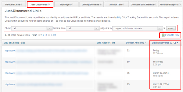 Just Discovered Links OSE